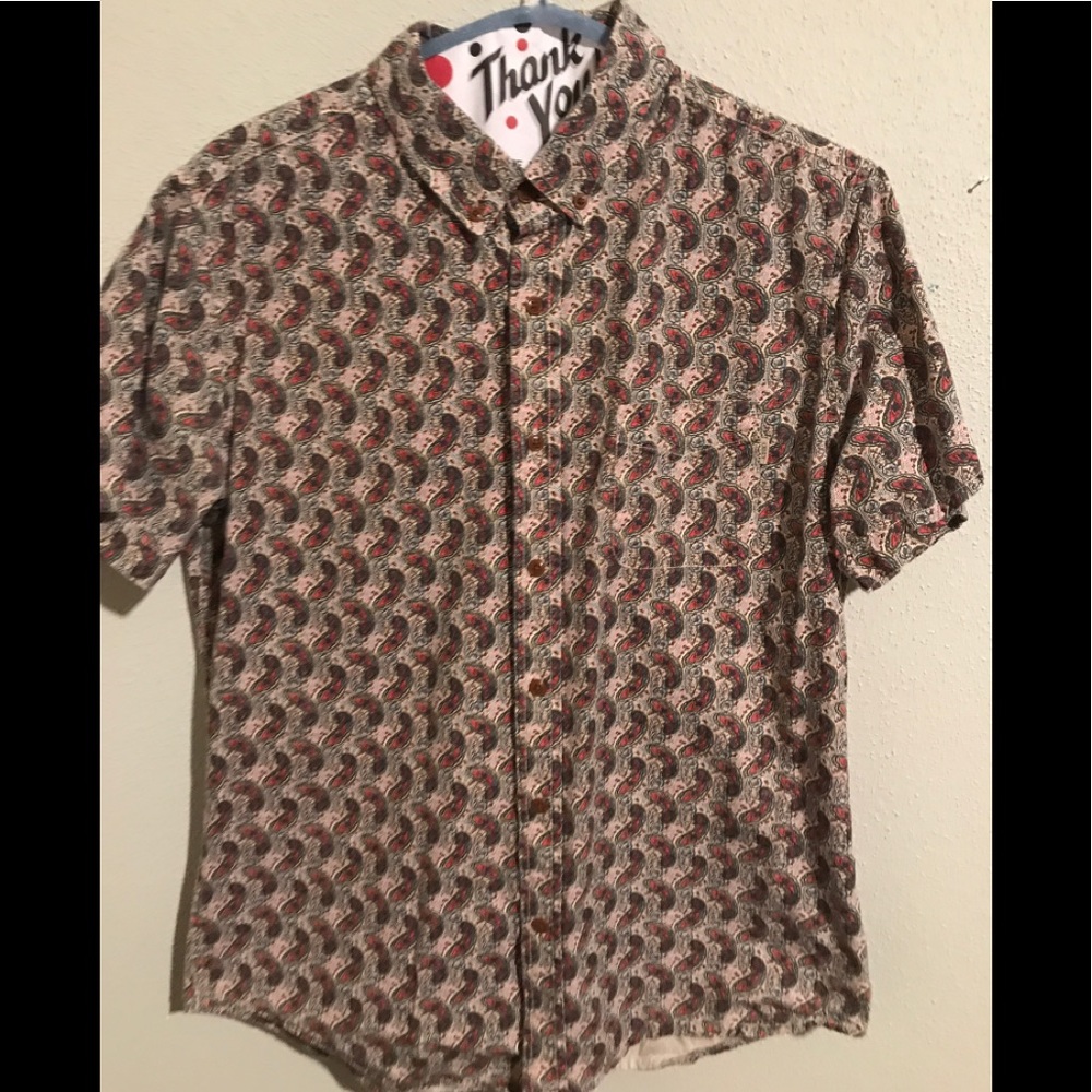 Obey short sleeve button up